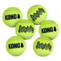 Neon green tennis ball dog toy with KONG printed.