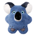 Bluish grey Koala plush dog toy with long ears and fuzzy body.