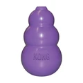 Purple natural rubber KONG Classic toy for cats.