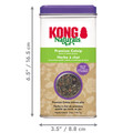 Jar of KONG Premium Catnip. Shown with product dimensions