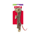 Plush mouse cat toy with long tail and pink nose. Shown in its retail packaging.