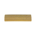 Two cylindrical dog treats with speckled surface, arranged side by side.