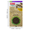 KONG Naturals Catnip Spray bottle with label. Shown with product dimensions
