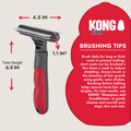 KONG Double-Sided Rake & Deshedding Brush