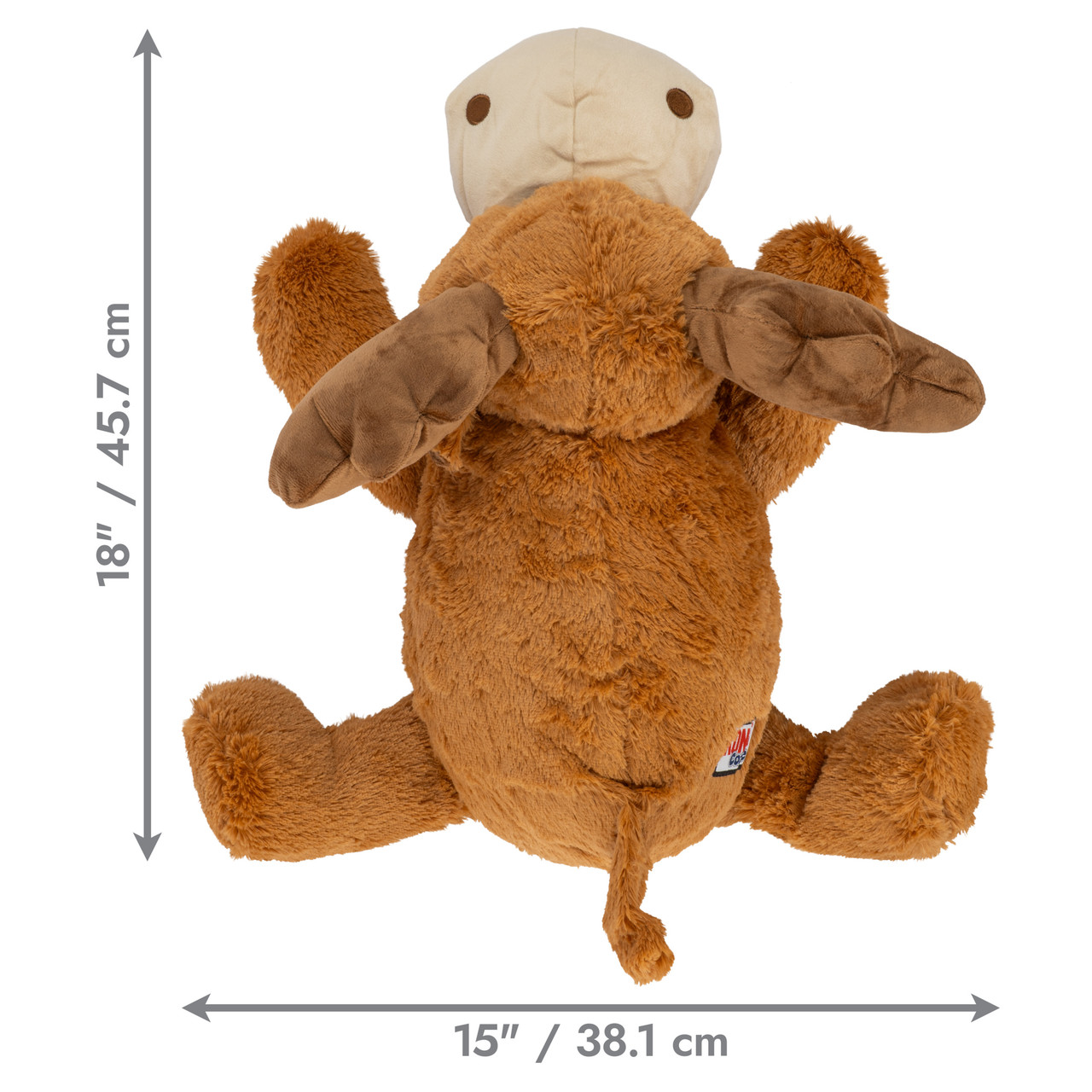 Cozie Jumbo Marvin Moose Indoor Cuddle Squeaky Plush Dog Toy