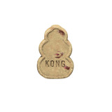 Tan KONG shaped dog treat.