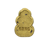 Tan KONG shaped dog treat.