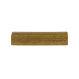 Two cylindrical dog treats with speckled surface, arranged side by side.