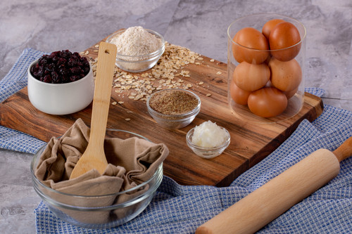 Cranberry and Flax Seed Biscuits