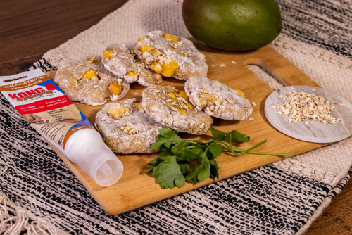 Mango and Peanut Butter Oat Biscuits