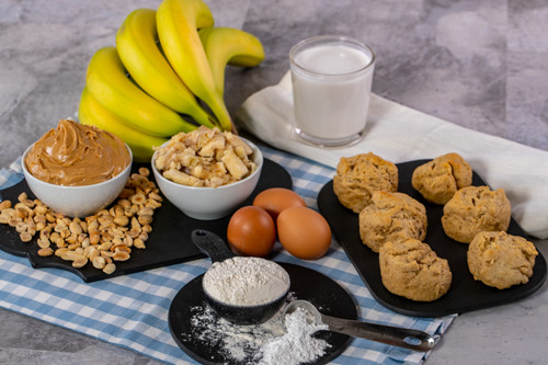 Peanut Butter and Banana Pupcakes