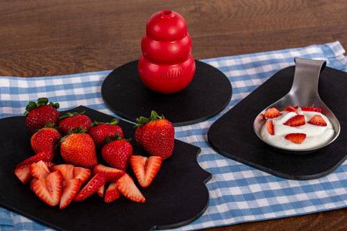 Strawberries and Yogurt Frosty Treat