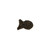 Small brown crunchy cat treats in fish shapes.