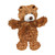 Brown teddy bear plush toy with classic round ears.