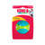 Blue and green ball-shaped dog toy with textured panels. Shown in its retail packaging.