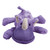Purple rhino plush toy with soft body and small horn.