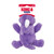 Purple rhino plush toy with soft body and small horn. Shown in its retail packaging.