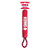 Red ballistic material- stick dog toy with “KONG” branding and rope handle. Shown in its retail packaging.