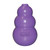 Purple natural rubber KONG Classic toy for cats.