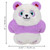 Valentines Snuzzles, Panda, Purple & White