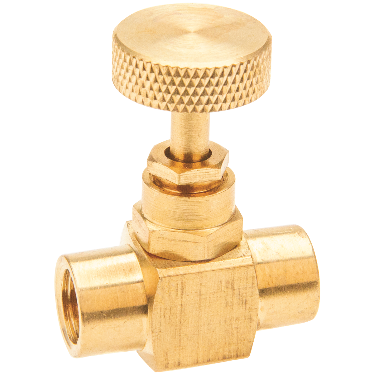 1/4" NPT Brass needle Valve Female x Female Trerice