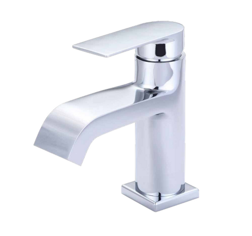 Axio Single Handle Bathroom Faucet Curved Spout
