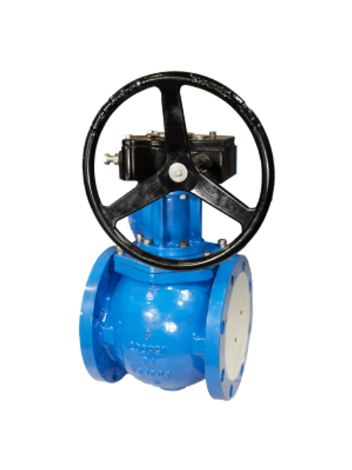 AWWA Plug valve with hand wheel.