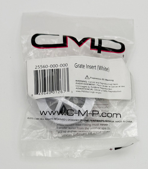 GRATE INSERT FOR RETURN FITTING 1-12/" MPT - WHITE