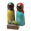 Colorful 3 Piece Soapstone Nativity Set - Kenya