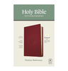 NLT Thinline Reference Filament Bible in Cranberry