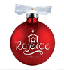 Rejoice Christmas Swirl Ornament 