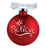 Believe Christmas Swirl Ornament 