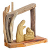 Nativity Driftwood with Creche Stand