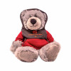 MOTB 8" Gray Bear with Red and Black Hoodie