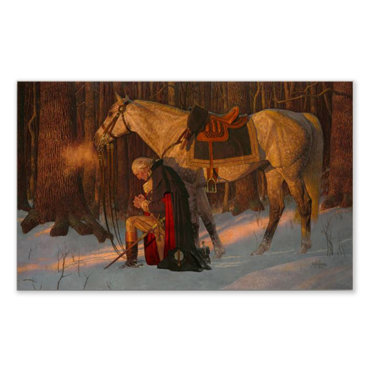 Prayer at Valley Forge Art Print - Museum of the Bible Store
