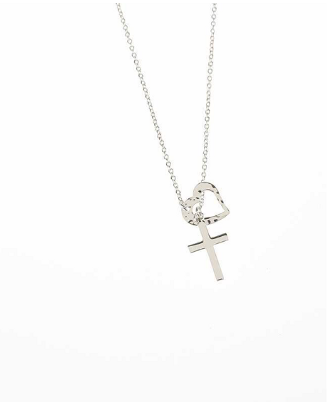 Heart with Cross Lariat Necklace - Museum of the Bible Store