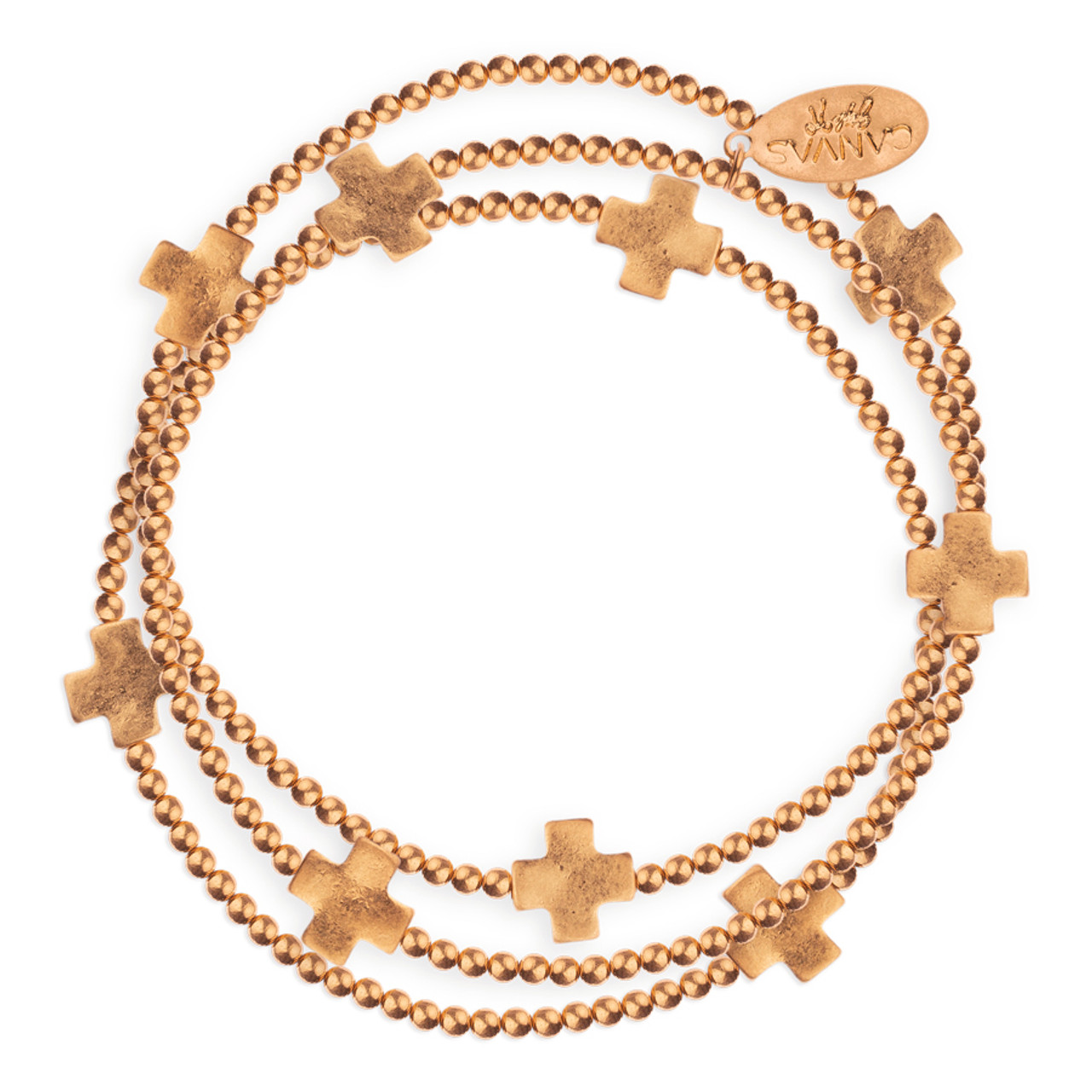 14kt Yellow Gold Sideways Cross Bangle Bracelet | Ross-Simons