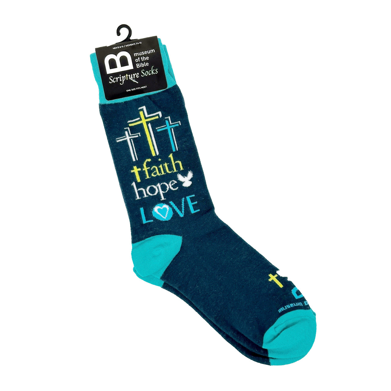 Scripture Socks Faith Hope Love Museum of the Bible Store
