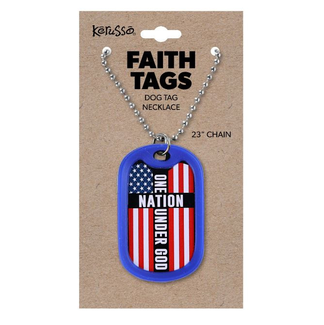 One Nation Under God Dog Tag Necklace - Museum of the Bible Store