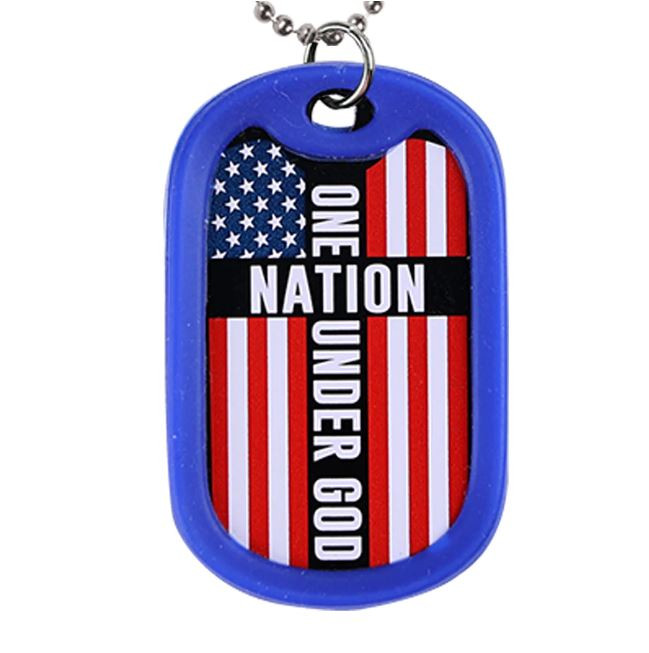 One Nation Under God Dog Tag Necklace - Museum of the Bible Store