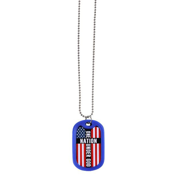 One Nation Under God Dog Tag Necklace - Museum of the Bible Store