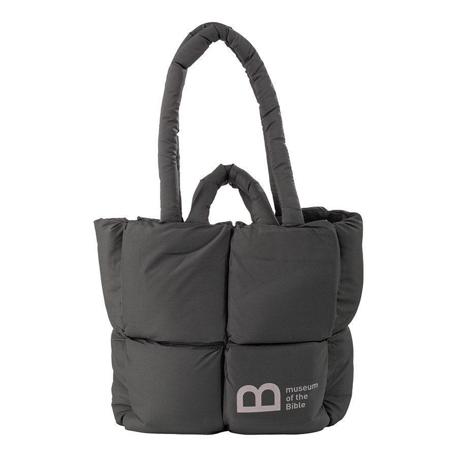 MOTB Puff Tote - Black - Museum of the Bible Store