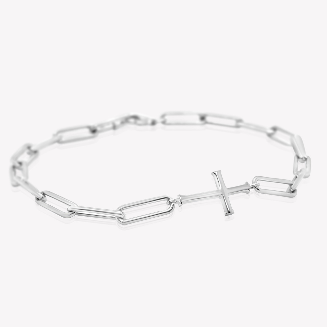 Chain Breaker Cross Bracelet — Sterling Silver - Museum of the