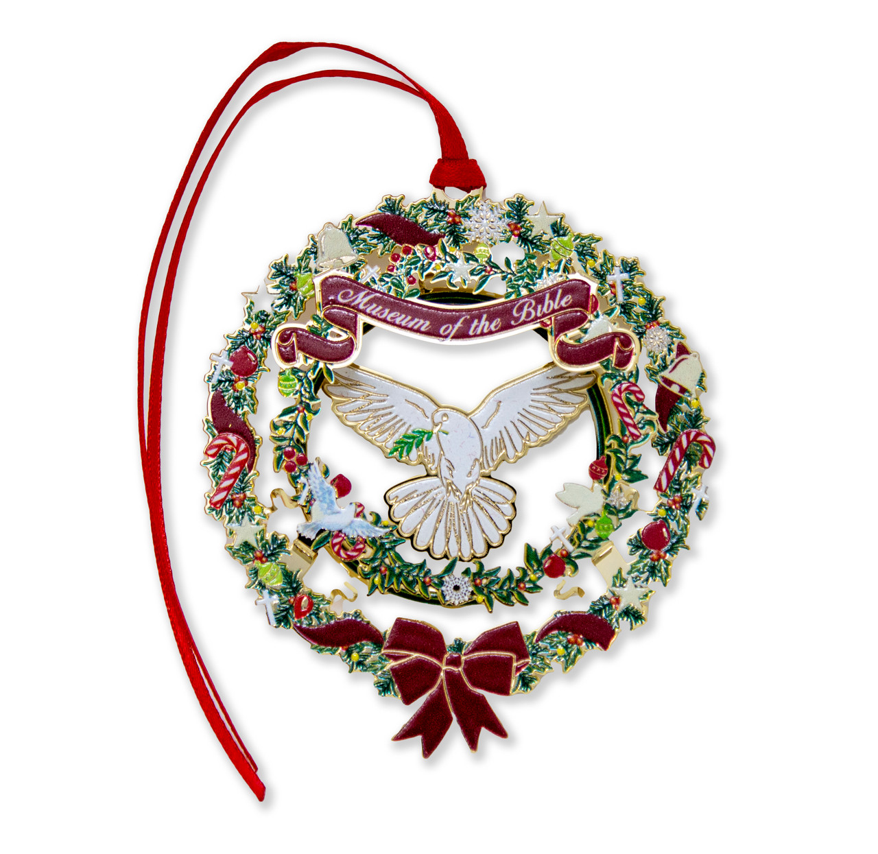 2025 Museum of the Bible Wreath & Dove Ornament - Museum of the