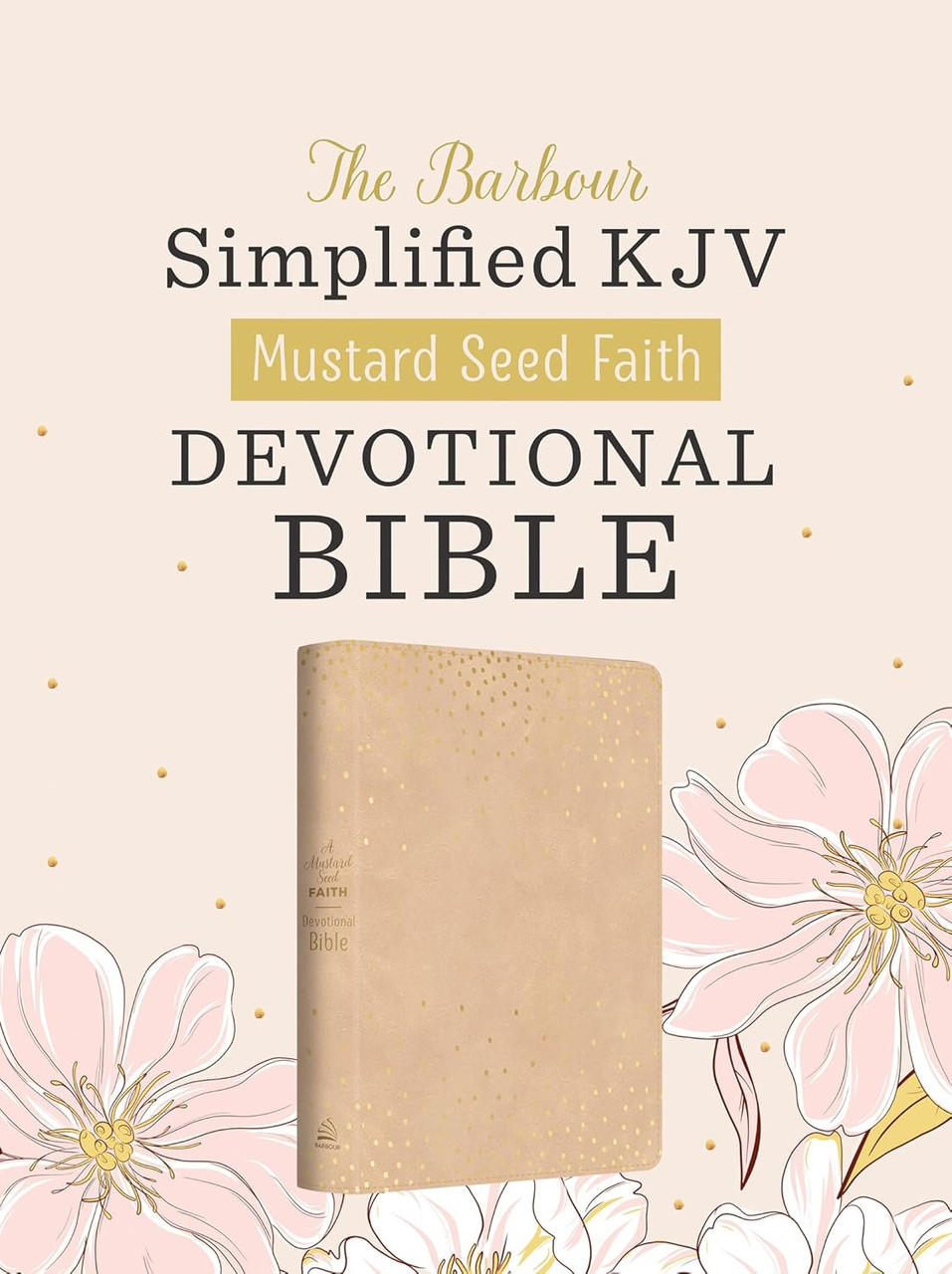 SKJV Mustard Seed Faith Devotional Bible, Beige Polka Dots