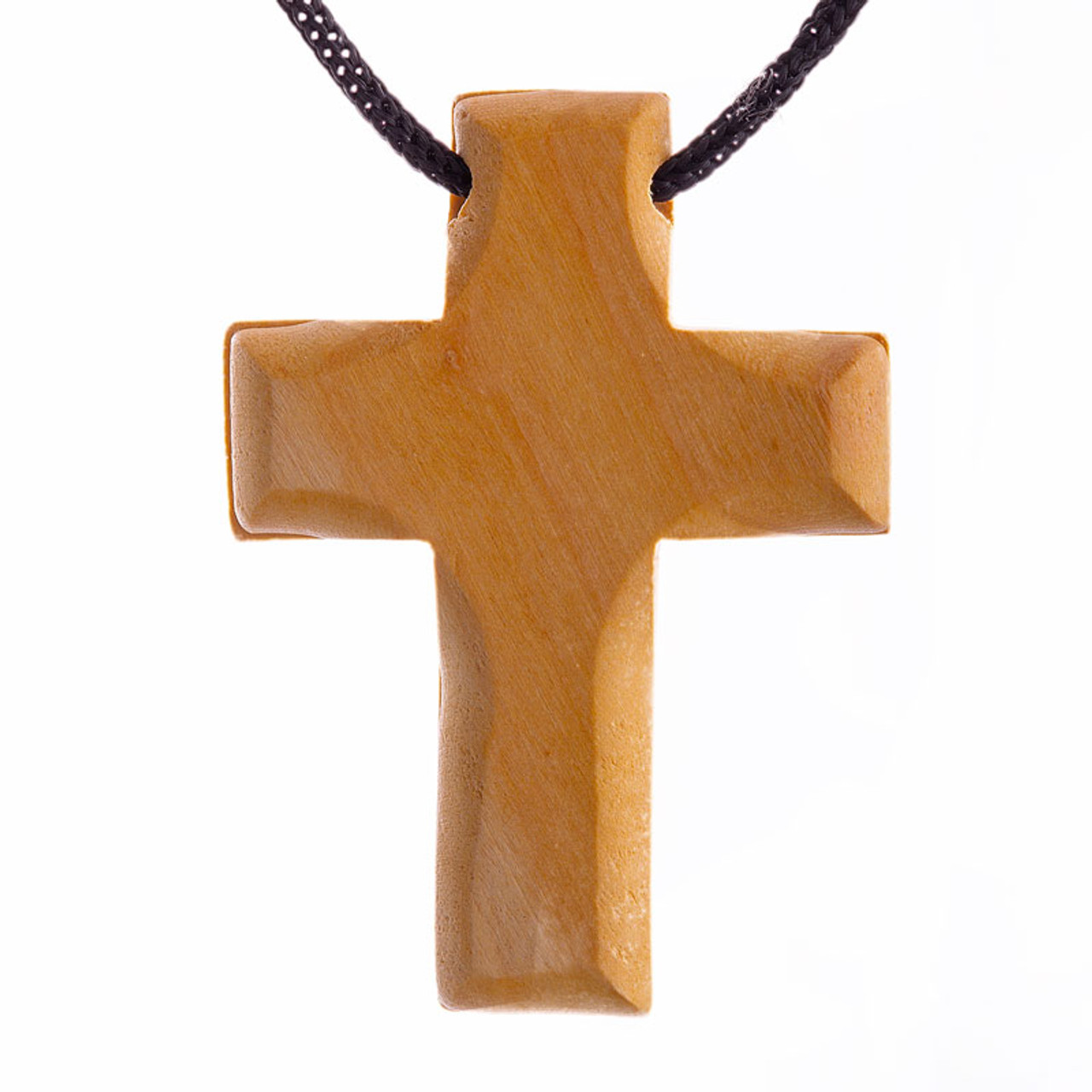 Handcrafted Genuine Olive Wood Tau Franciscan Cross,Pendant Necklace  Jerusalem | eBay