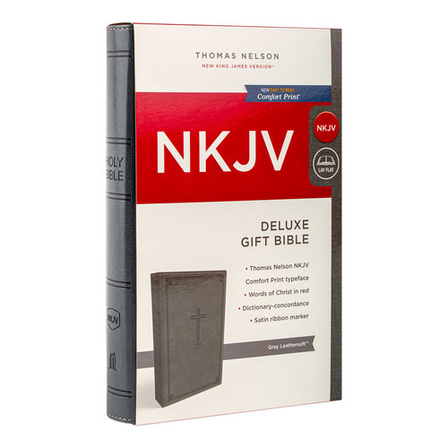 NKJV Deluxe Gift Bible in Gray
