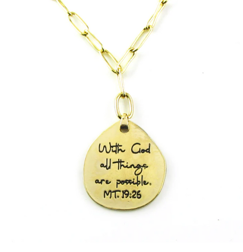 Believer Necklace in Gold
