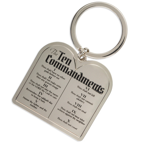 MOTB Ten Commandments Keychain