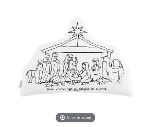 Nativity Doodle Pillow Set